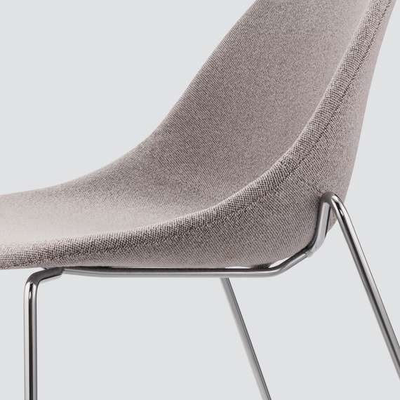 Стул Vid Soft серый, ножки хром