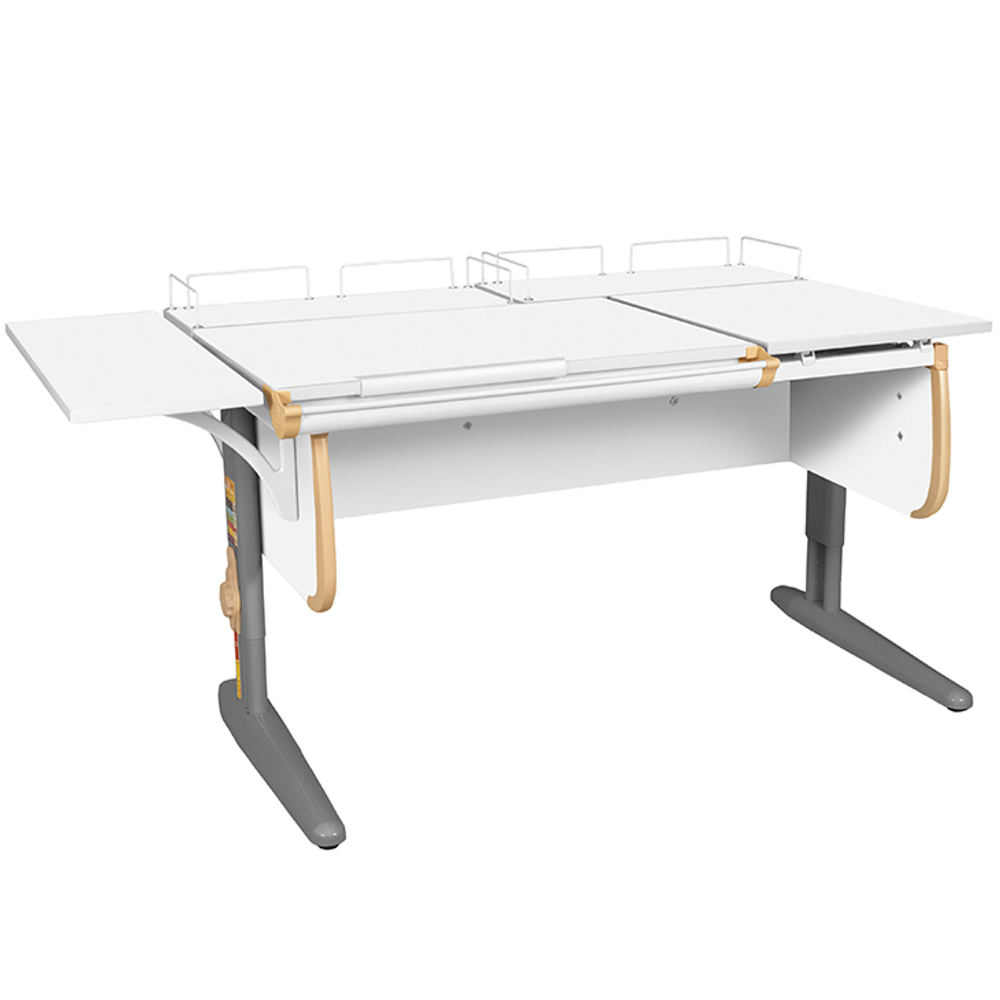 Растущая парта с задними и боковой полками Дэми СУТ 25-02-Б1 (1500×880 мм)