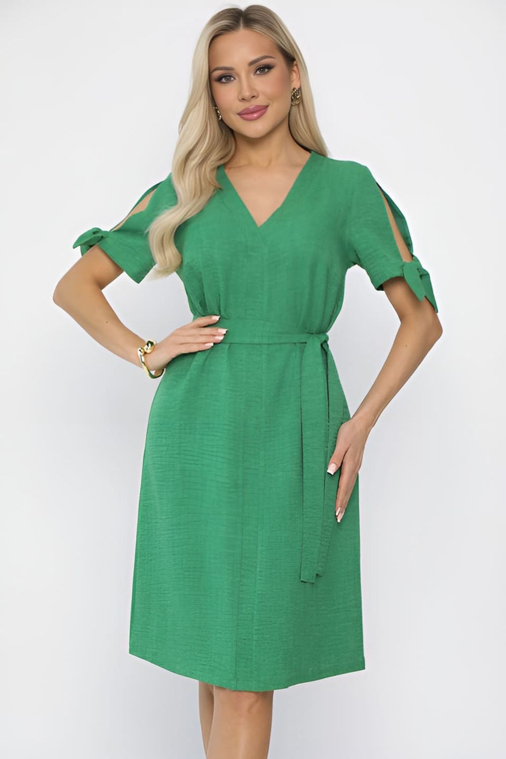 Платье Аленушка (зеленое) П13653-18М LT Collection