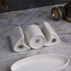 Набор для специй 3 предмета 12,5*6,7 см h9 см белый фарфор, P.L. Proff Cuisine [1]