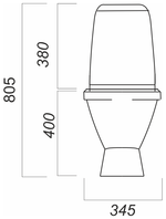 УНИТАЗ-КОМПАКТ КАМА ЭКОНОМ