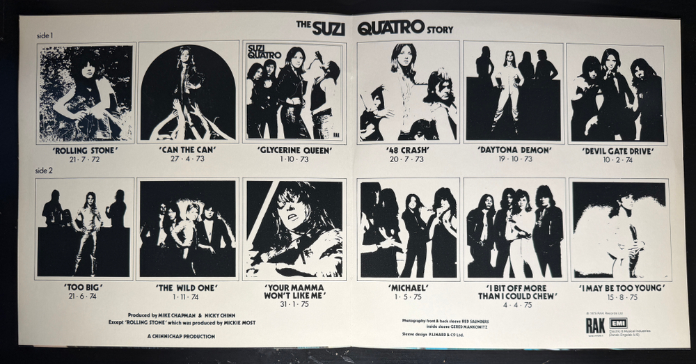 Suzi Quatro ‎– The Suzi Quatro Story - Golden Hits (Дания 1975г.)