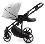 Детская коляска Adamex Zico Deluxe New 3 в 1 ZN-SA03 СВЕТЛО-СЕРАЯ КОЖА