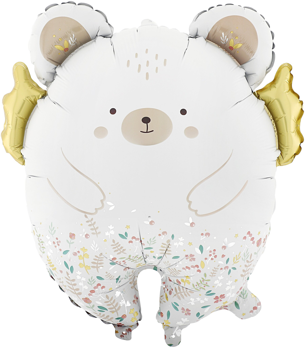 К Фигура Мишка с золотыми крылышками (23''/58 см)