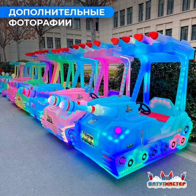 Детский электромобиль для детского центра «Световой Шторм» двухместный, полный привод