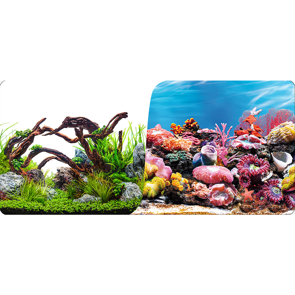 PRIME Фон для аквариума двухсторонний Мангровые коряги/Морской риф