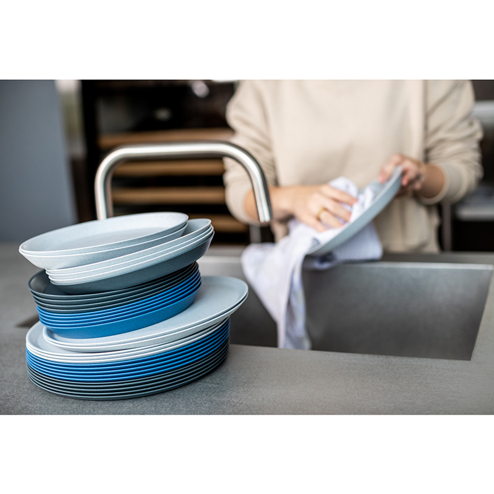 Тарелка connect, organic, D20,5 см, синяя