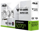 Видеокарта ASUS GeForce RTX 5070 TI TUF GAMING OC WHITE (TUF-RTX5070TI-O16G-WHITEGAMING)