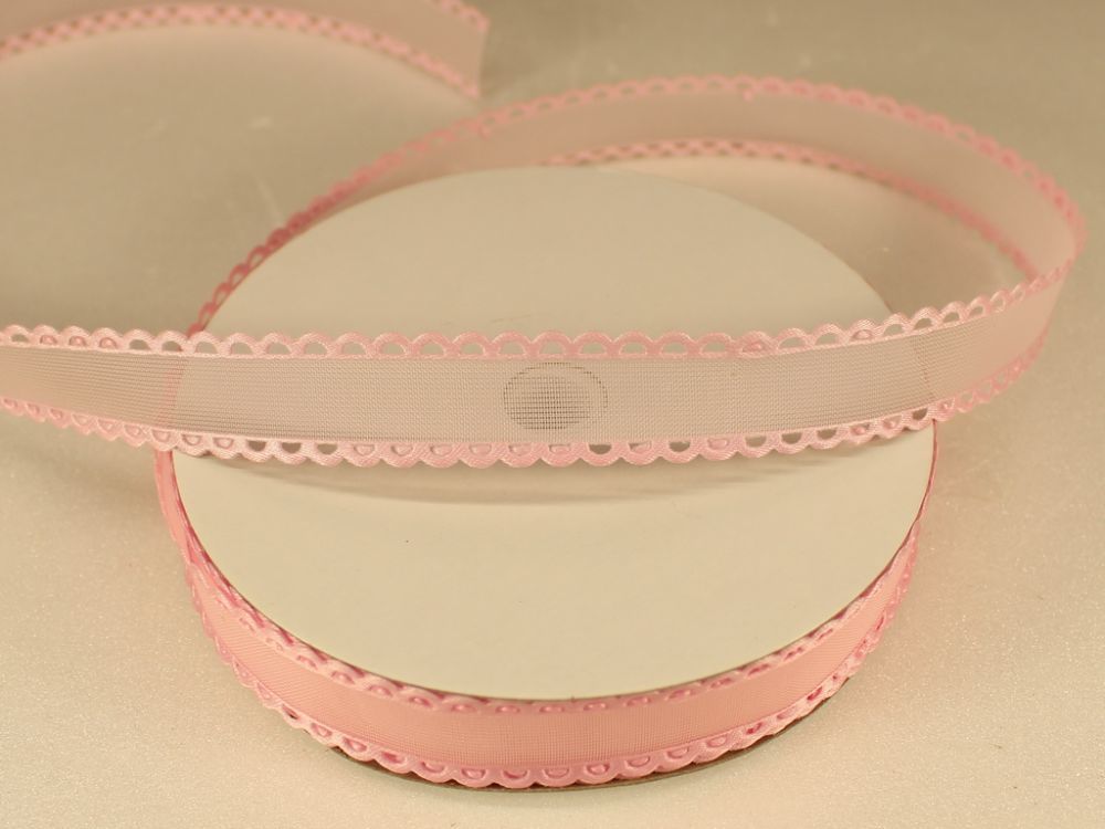 `Лента декоративная, ширина 15 мм(213002), цвет: №9 светло-розовый