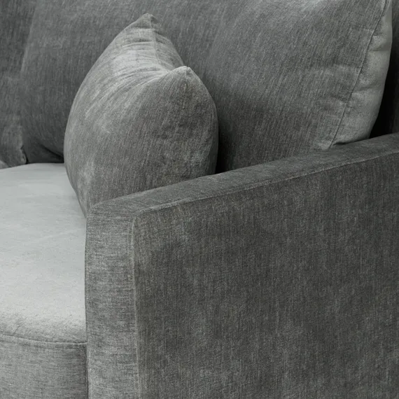 Угловой диван Mia левосторонний 320 см, темно-серый