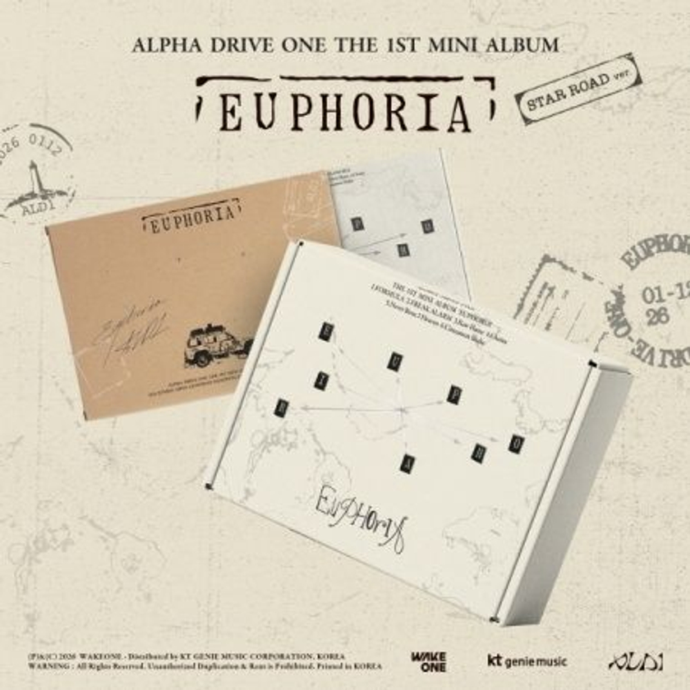 Альбом ALPHA DRIVE ONE - EUPHORIA 1st Mini Album STAR ROAD Version