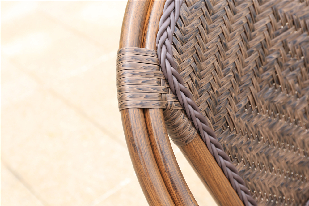 Кресло из искусственного ротанга для отдыха БАМБУК-1 с аллюминевой рамой