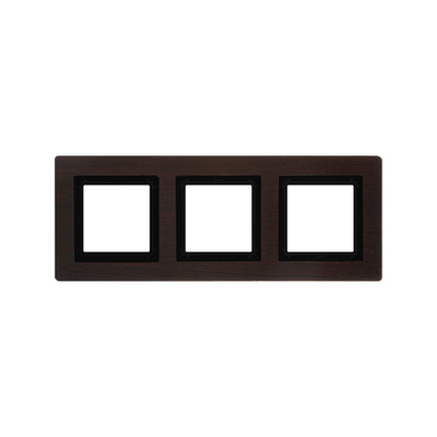 Рамка из натурального дерева, "Avanti", венге, 3 поста (6 мод.)