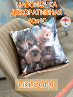 Наволочка 40х40 с рисунком водонепроницаемая