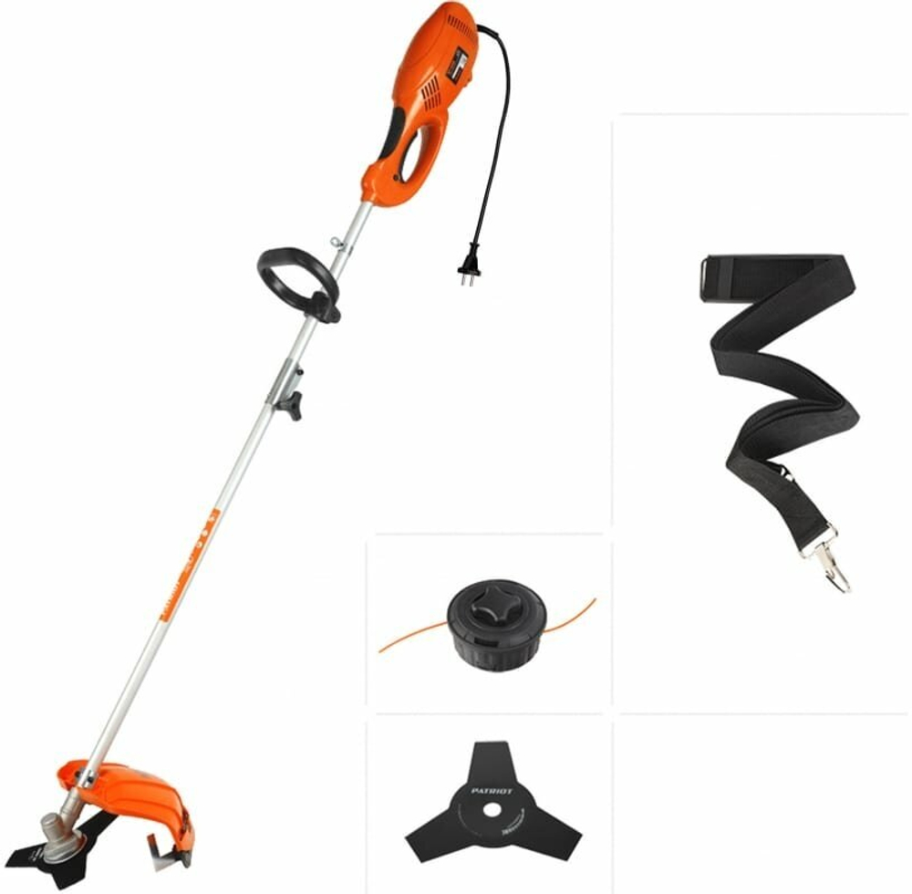 Триммер эл. PATRIOT ET1000 + нож (250304420)