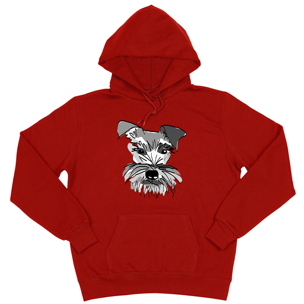 Толстовка "Шнауцер - рисунок"