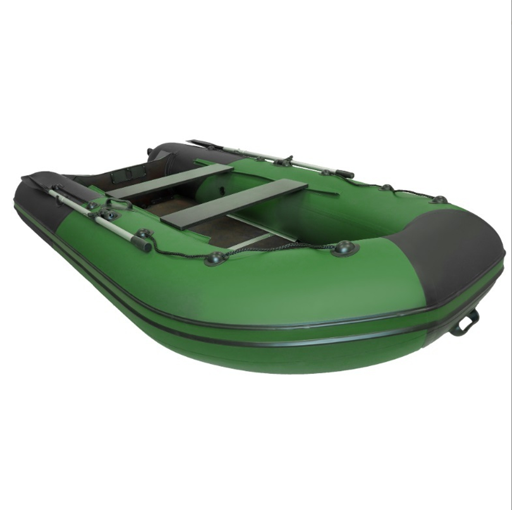 Лодка ПВХ Ривьера Компакт 3400 СК "Комби" зеленый/черный