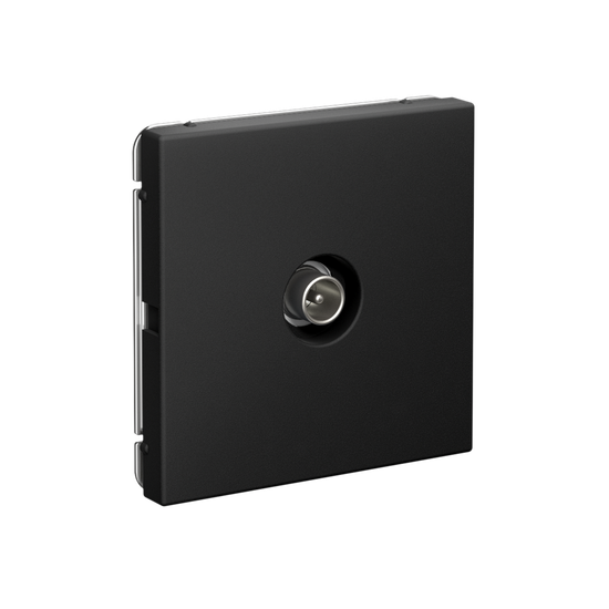 Розетка телевизионная оконечная TV ArtGallery 1дБ механизм карбон SE GAL001091