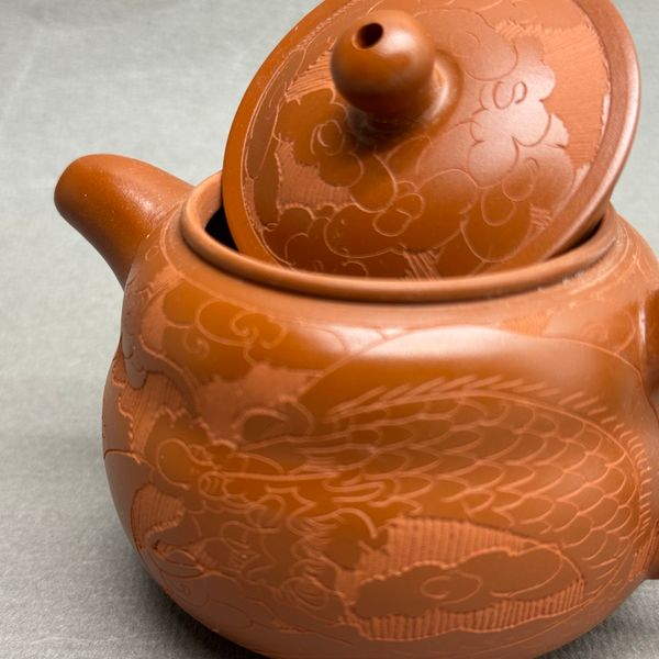 Чайник из исинской глины, 180мл, 131068 (темная и светлая глина)