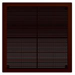 Решетка вентиляционная Р сетка разъемная 400х400 пластик Brown ERA