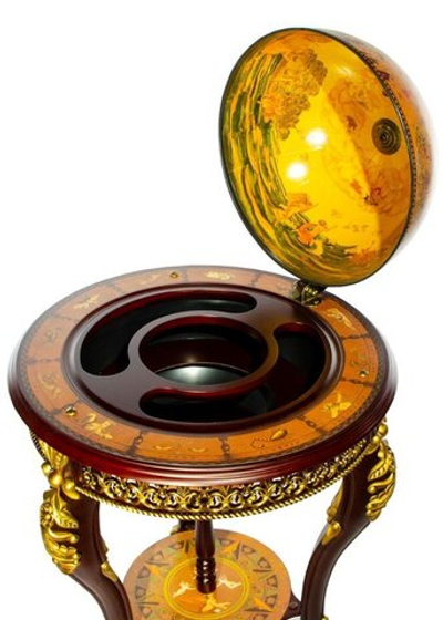Глобус-бар напольный, сфера 45 см., в стиле Барокко Ptolemaeus