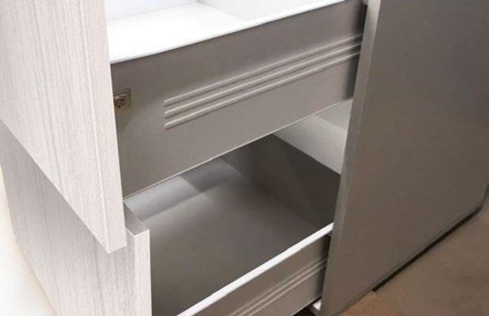 Модульный кухонный гарнитур «Империя» 3000 (сандал), ЛДСП/МДФ, ДСВ-Мебель