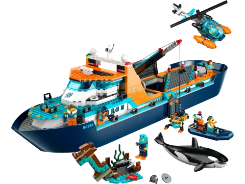 Конструктор LEGO City 60368 Корабль «Исследователь Арктики»