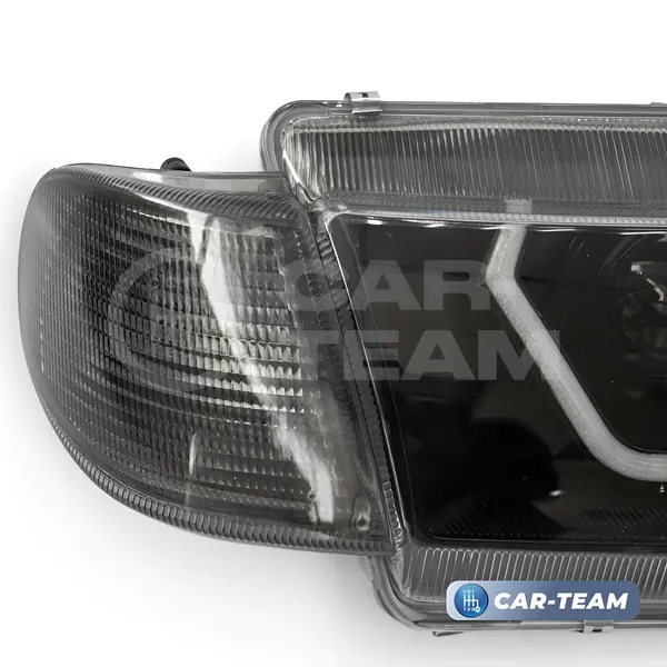 Фары ВАЗ 2113, 2114, 2115 передние в стиле AUDI с Bi LED модулями, тонированные поворотники
