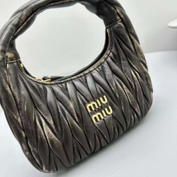 Miu Miu Wander matelassé mini hobo bag