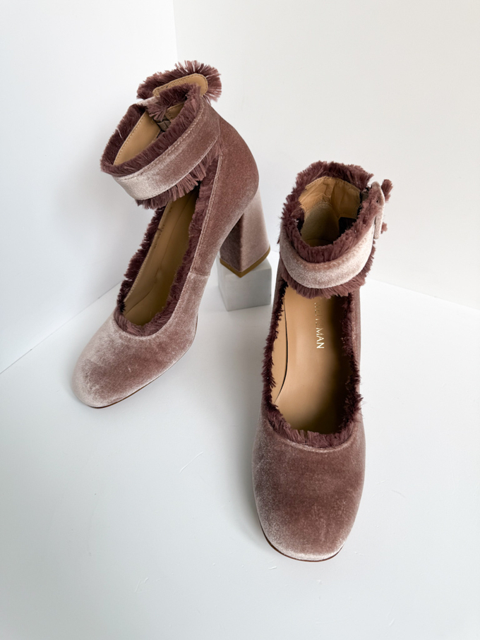 Новые бархатные туфли Stuart Weitzman, 39