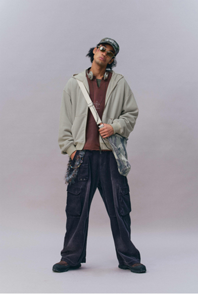 Худи Двухсторонний Nothomme Monterest vintage waffle knit reversible relaxed fit hooded