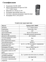 Вызывная панель Optimus DSN-1080W