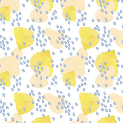 Акварельный абстрактный бесшовный паттерн на белом