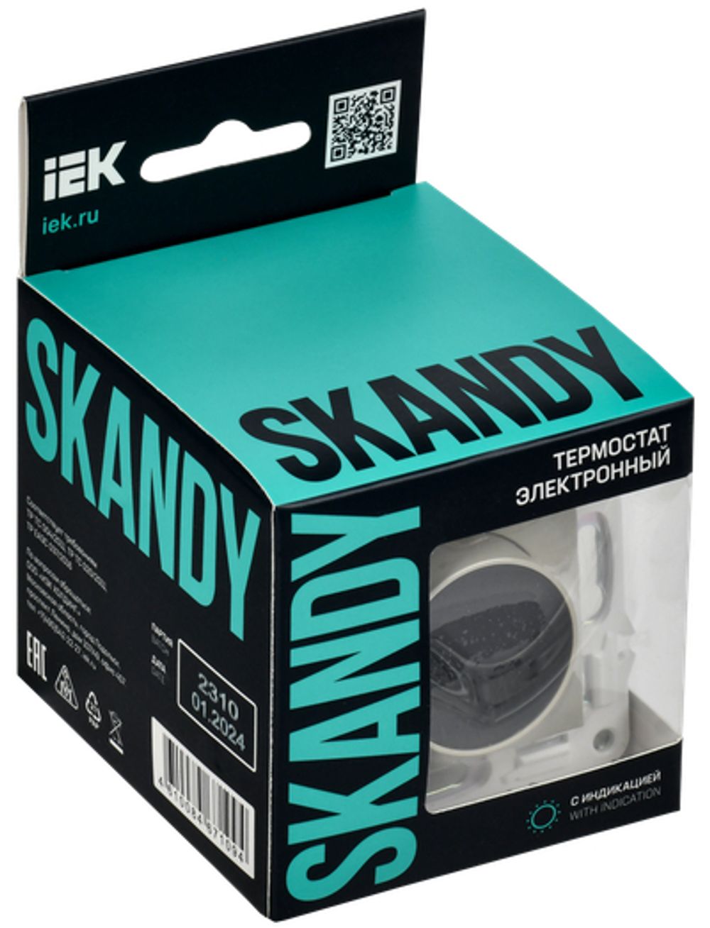 SKANDY Термостат электронный с индикацией SK-T01B бежевый IEK