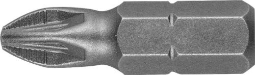 Биты STAYER ″PROFI″, хвостовик C 1/4″, PZ №2, 25мм, 2шт