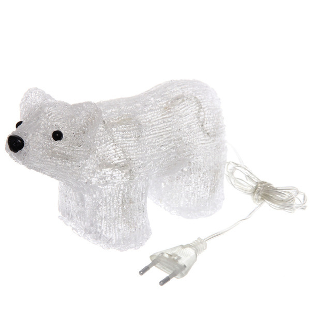 Фигура светодиодная «Снежный мишка» 21,5*9*12 см, 20 ламп LED, авторежим, 220V, Белый