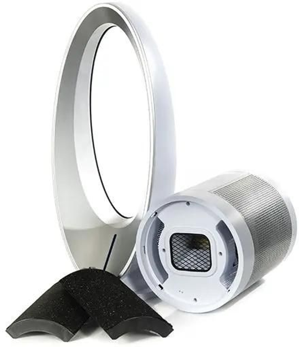 Воздухоочиститель ICLIMA LUX-550FP,  до 100м2,  серебристый/белый