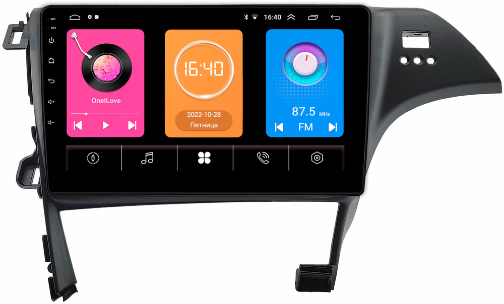 Магнитола для Toyota Prius 30 2009-2015 (правый руль, рамка под 10") - OEM GT10-0487 на Android 10, 2Гб-16Гб