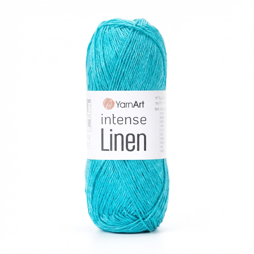 Пряжа YarnArt Intense Linen, Бирюзовый