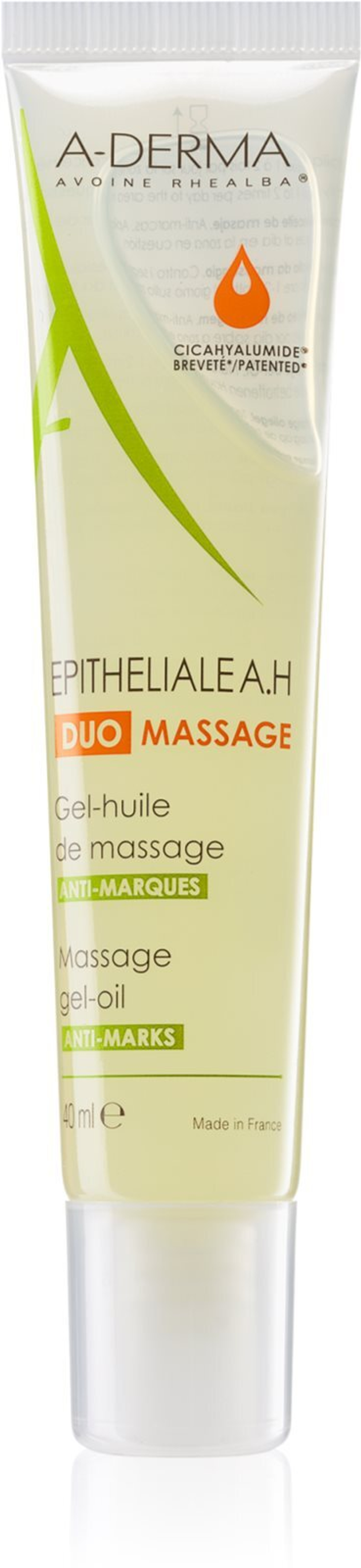 A-Derma Epitheliale A.H. - гель-масляный массаж от шрамов и растяжек /   40  ml  / GTIN 3282770200423