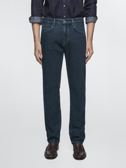 Massimo Dutti Джинсы зауженного кроя, синий