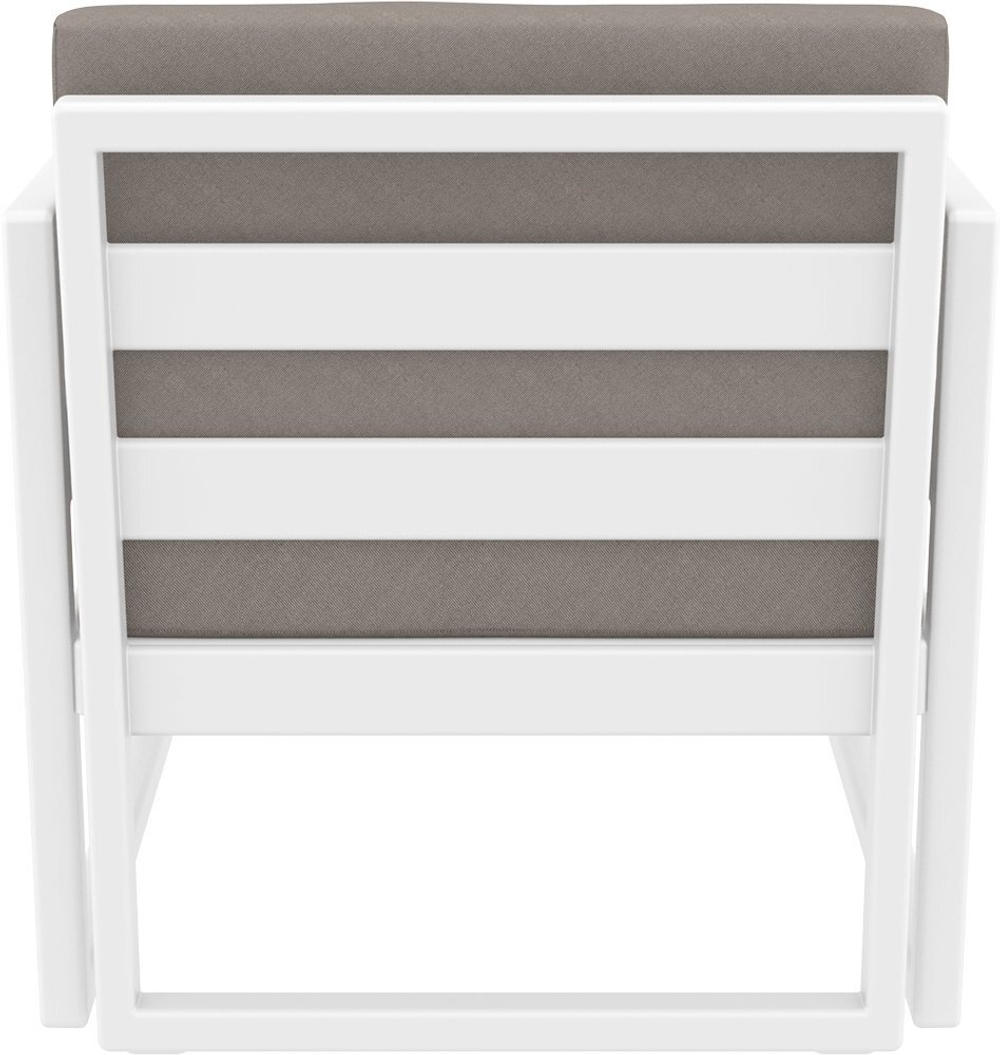 Кресло пластиковое Siesta Contract Mykonos, белый, бежевый