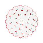 Тарелки маленькие "Вишня" 8 шт. (21,6 x 21,6 см)