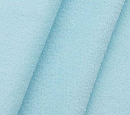 Трикотаж Флис 180 (45 х 50 см, 50 х 50 см +- 2см) цвет голубой (10216120/170818/0054379, Китай)