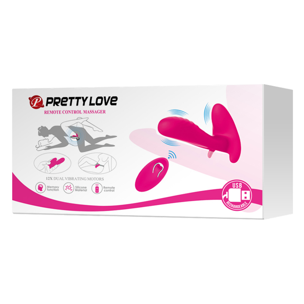 Вибромассажёр для пар "Remote Control Massager", Розовый