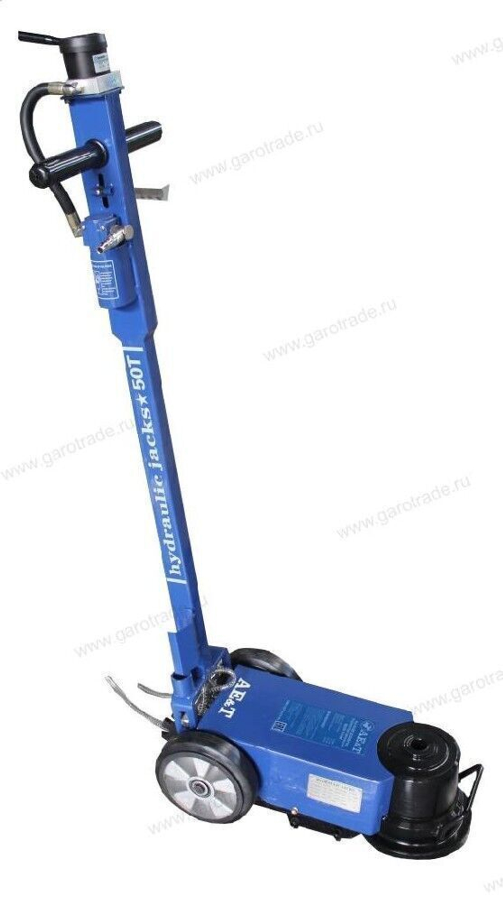 Домкрат подкатной пневмогидравлический AE&T, 50 тонн HJ-50/25