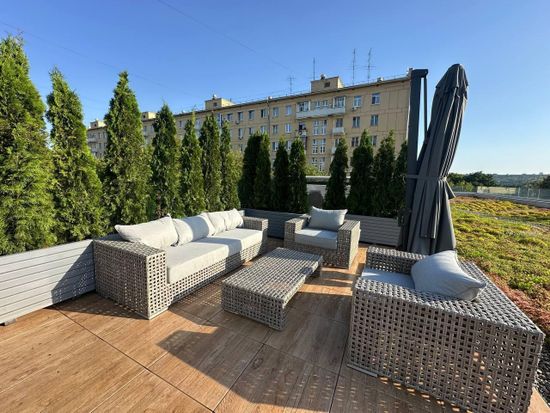 "Тито" лаунж-зона из искусственного ротанга, цвет серый (К)