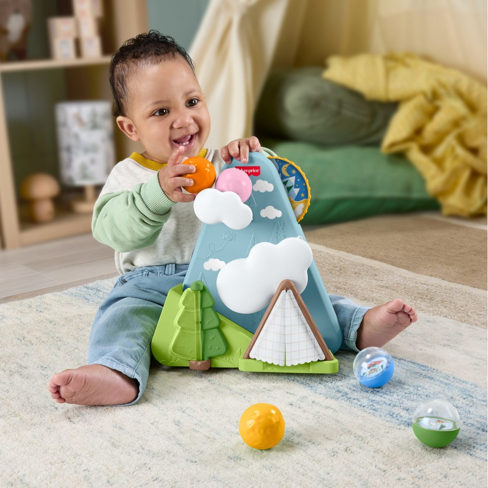 Fisher Price JLB88 — Развивающая горка Fisher-Price Лесные друзья с шариками — фото 4