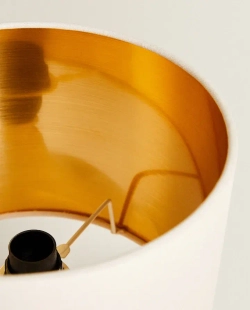 ZARA HOME МАЛЕНЬКАЯ НАСТОЛЬНАЯ ЛАМПА С КЕРАМИЧЕСКИМ ОСНОВАНИЕМ