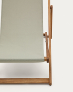 Adredna Детское складное кресло-шезлонг зеленого цвета из акации